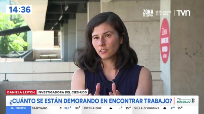 Previsualización de 'Daniela Leitch en TVN hablando de las cifras del Barómetro Laboral y Previsional de enero 2026'