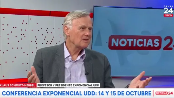 Previsualización de 'Entrevista Klaus Schmidt-Hebbel en 24 Horas sobre situación económica en Chile y Exponencial 2026'